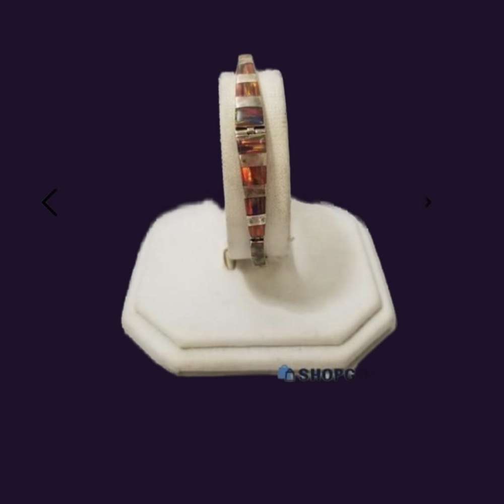 Red Fire Opal Set Includes Ring-Earrings, Bracele… - image 3